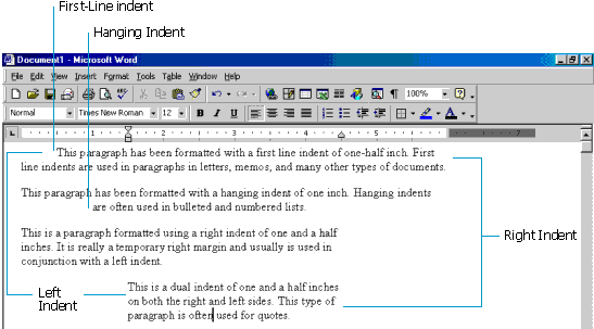 set first line indent in word 2010 for mac